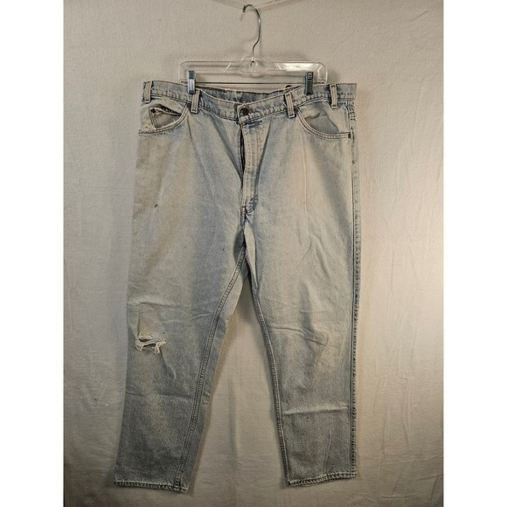 Levi's Light Wash Jeans Mens 44x34 Distressed True Vintage Classic #1612‎